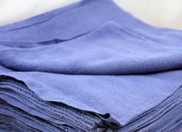 New Blue Huck Towels